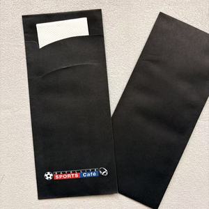 Sacchetti <span class=keywords><strong>di</strong></span> posate usa e getta in <span class=keywords><strong>carta</strong></span> nera porta posate con <span class=keywords><strong>tovaglioli</strong></span> per ristoranti, Catering, maniche per utensili eco-friendly eventi - Product Image 6