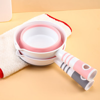 Louche à eau pliable, cuillère pliable, pelle pliable, louche de cuisine, louche pour le lavage des cheveux dans la salle de bain