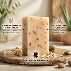 Jabón Corporal <span class=keywords><strong>Artesanal</strong></span> de <span class=keywords><strong>Avena</strong></span> al por Mayor, Hidratante y Nutritivo con Aceite de Oliva, Limpieza Suave y Calmante - Product Image 6