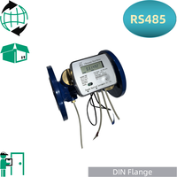 Flange Ultrasonic Heat Meter Anti-corrosion Shell Industrial Boiler Heating BTU Measuring Instrument OEM Acceptable