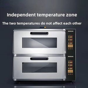 Andiwei Commercial Electric Large-Capacity <strong>Oven</strong> for Bakery <strong>Use</strong> Baking <strong>Pizza</strong> Egg Tarts Cakes Smart Control Panel Two Layers High - Product Image 4