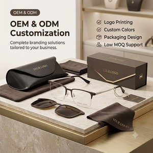 Wholesale New Metal Clip on Frame <strong>Glasses</strong> <strong>2</strong> in 1 Magnetic Polarized Night Vision Lens Clip on Sunglasses - Product Image 4