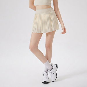 Falda pantalón plisada de yoga de cintura alta para mujer al por mayor, con pantalón corto incorporado antitransparente, ideal para tenis, pilates y ropa deportiva de golf. - Product Image 1