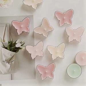 Bougie chauffe-plat créative d'aromathérapie en forme de papillon coloré faite à la main cadeau de <span class=keywords><strong>cire</strong></span> de soja mini bougies parfumées en vrac - Product Image 1