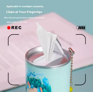 Factory direct sales of mini wet <b>wipes</b>, non-woven fabric, 36 <b>wipes</b> per pack, large cola can wet <b>wipes</b>, portable cleaning <b>wipes</b>. - Product Image 5