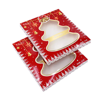 Boîtes à biscuits de Noël personnalisées Angelol, boîtes à friandises de boulangerie avec fenêtre, boîtes à bonbons et biscuits pour offrir en cadeau