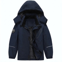 Veste de ski pour garçon, manteau d'hiver chaud pour enfants, veste de snowboard imperméable en polaire, coupe-vent, imperméable à capuche pour l'extérieur