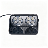 Feu de signalisation LED 36W à ventouse pour pare-brise avant/arrière, boîtier en aluminium IP65 12-24V, lumière de signalisation pour véhicule