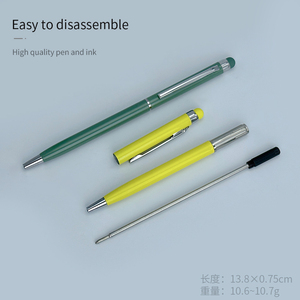 Biểu Tượng Tùy Chỉnh Macaroon Morandi Màu Kim Loại Bút Bi 1.0Mm Bằng Văn Bản Chiều Rộng Viết Tay Cảm Ứng Tụ Chế Biến Màu Đầu - Product Image 5