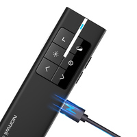Présentateurs sans fil laser physiques et numériques rechargeables écologiques pour boutique en ligne avec fonction de souris aérienne professionnelle pour l'annotation d'écran