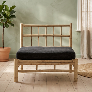 Modern Single Bamboo Rocking Chair Comfortable <b>Cushion</b> Pillow Vietnam Origin Model SR-BAMBOO.CRAFT 32 New <b>Garden</b> Furniture Made - Product Image 3