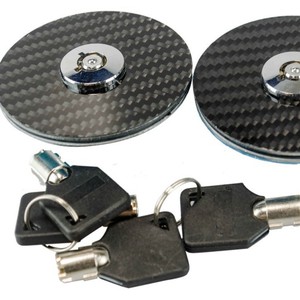 Poyracing <b>Engine</b> <b>Hood</b> Lock Pin Sleeve Blue Black Carbon Fiber For Modified Vehicles - Product Image 4
