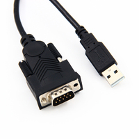 Cable Convertidor Serial RS232 USB 2.0 Macho a DB9 Macho con Blindaje Personalizado y Cubierta de PVC