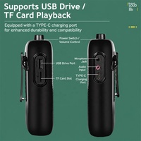 20W 2.4g UHF Penguat Suara Nirkabel Daya Tinggi Plastik LEEPAG Speaker Portabel untuk Guru, Pemandu Wisata & Penggunaan Promosi