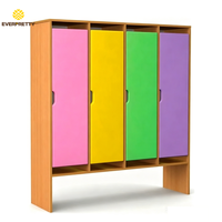 Meubles de classe pour la maternelle et la préscolaire Montessori, casiers colorés, équipement de garderie, armoires de rangement