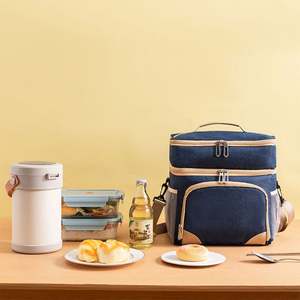 2024 bolsa de almuerzo personalizada para exteriores, seca y húmeda, de doble propósito, impermeable, de doble capa, para hombre y mujer - Product Image 6