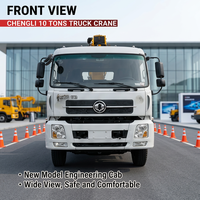 Grue mobile sur camion CLW 10 tonnes à moment de charge élevé, moteur Yuchai 6x4 260 CV, hauteur de levage 20,8 m pour composants hydrauliques