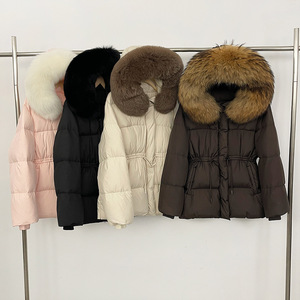 Chaqueta Acolchada Rosa al por Mayor con Peluche, Chaqueta <span class=keywords><strong>de</strong></span> Plumón para Mujer, Piel <span class=keywords><strong>de</strong></span> Visón Natural, Doudoune Fourrure - Product Image 4
