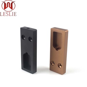 LESLIE Rail de guidage mural pour <span class=keywords><strong>armoire</strong></span>, 18 mm, noir, détachable, double amortisseur, support carré en alliage d'aluminium - Product Image 5