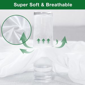 Protecteur de matelas imperméable anti-acariens en tissu éponge doux et silencieux de qualité supérieure - Product Image 3
