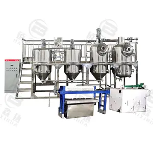 Machine de raffinage d'huile de tournesol à bas prix usine de raffinerie d'huile de palme brute utilisée pour la cuisson de la machine de raffinage d'huile
