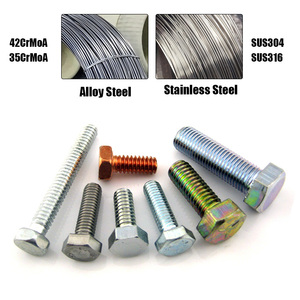 Nhà Máy Giá lớp 12.9 thép hợp kim thép không gỉ M12 Hex đầu bu lông - Product Image 2