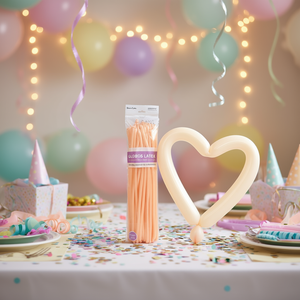 Party Love Latex <b>Balloons</b> 260s Pastel Orange 50 Count For <b>Decoration</b> - Product Image 2
