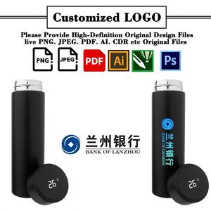 กระติกน้ำสุญญากาศสแตนเลส XD184 แบบกำหนดโลโก้ได้ พร้อมหน้าจอ LED แสดงอุณหภูมิ ขวดน้ำอัจฉริยะ - Product Image 2