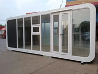 Villa modulaire préfabriquée en acier et bois de 20 et 40 pieds de Chine, Tiny House, Cabine Apple, Design moderne pour Hôtel, École, Bureau