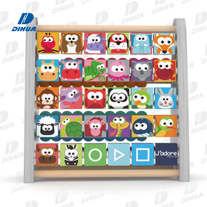 Juego de Regalo de Juguetes de Madera para Bebés con Tortuga para Arrastrar, Clasificador de Relojes y Ábaco de Doble Cara, Juguetes Montessori Educativos de Madera - Product Image 3