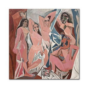 Póster de retrato humano abstracto con caras de <span class=keywords><strong>Pablo</strong></span> Picasso pintado a mano, pintura en lienzo surrealista, exposición de arte de pared moderno, decoración del hogar - Product Image 1