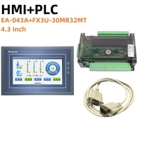 Samkoon-Placa de control industrial HMI, pantalla táctil de 4,3 pulgadas y PLC de la serie FX3U, HMI, de pulgadas