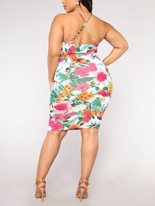2022 New Season Elegant Beautiful Big <strong>Size</strong> Casual <strong>Dress</strong> Custom Summer Women Printed Graphic <strong>Plus</strong> <strong>Size</strong> Floral <strong>Dress</strong> - Product Image 3