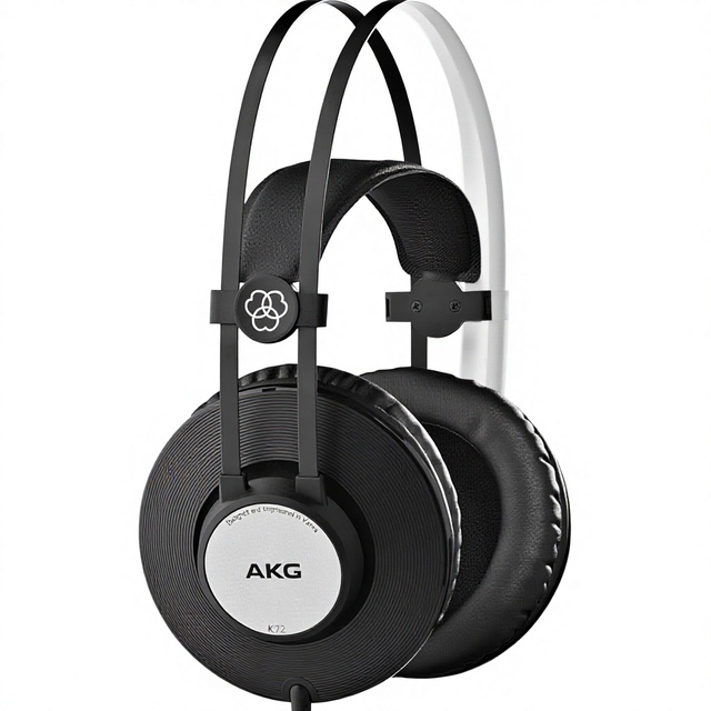 AKG Pro Audio K72 Over-Ear Closed-Back Active Noise Cancellation High-Sensitivity High Output 40mm Drivers Headphones