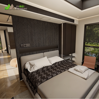 Nouvelle maison modulaire de luxe en conteneur de 40 pieds à vendre, maison miniature de glamping en plein air