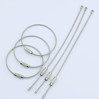 Anneaux de câble métalliques en acier inoxydable de 1,5 mm, anneaux de câble à vis, chaîne de câble en acier coloré