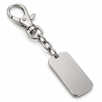 Porte-clés en métal rectangulaire personnalisé sur mesure avec logo, vente en gros, cadeau d'entreprise, fabricant OEM en vrac