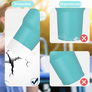 Para botella de agua Stanley Quencher de 30oz/40oz, funda protectora de silicona roja para la base, cubierta antiruido para bebidas - Product Image 4