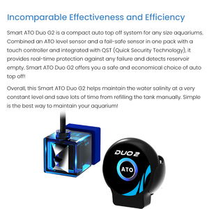 AUTOAQUA Smart ATO Duo G2, sistema de apagado automático para tanque de peces de acuario, controlador de nivel de llenado de <span class=keywords><strong>agua</strong></span> - Product Image 2
