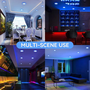 Plafonnier encastré LED Downlight, lumières bleues et froides, panneau lumineux Lustre pour salon, AC85-265V, spot LED pour plafond - Product Image 4