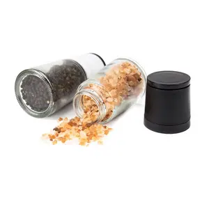 Keramische Spice Mills Hervulbare Glas Zout Shaker Pot Zout En Peper Molen Set