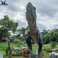 Modèle de dinosaure animatronique grandeur nature personnalisé, T-Rex réaliste avec structure mécanique et mouvements pour parc à thème sur les dinosaures