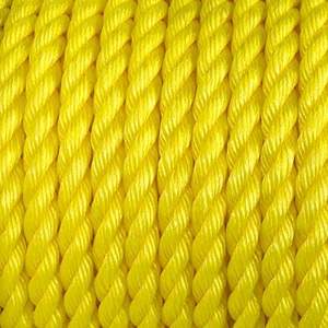 Bobine de corde torsadée en polypropylène jaune, 3 brins, 4 brins, corde torsadée en polypropylène mono, corde torsadée en polypropylène Danline pour la marine, le jardinage quotidien - Product Image 3
