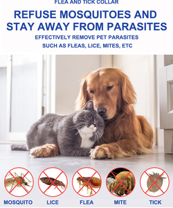 <span class=keywords><strong>Collar</strong></span> Ajustable, Suave e Impermeable Contra <span class=keywords><strong>Pulgas</strong></span> y Garrapatas para Perros y Gatos - Prevención de Piojos y Mosquitos para Mascotas - Product Image 5