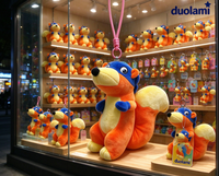 Porte-clés en peluche écureuil mignon et doux, pendentif pour décoration de sac, personnalisable OEM/ODM