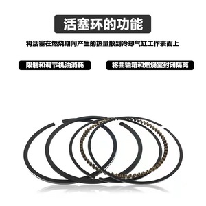 ชุดแหวนลูกสูบ Hs รุ่น 168F 170F 188F 190F ทำจากเหล็ก สำหรับปั๊มน้ำ อะไหล่เครื่องจักรกลการเกษตร - Product Image 3