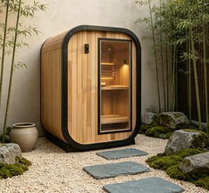 Cabine de sauna à vapeur extérieure en cèdre rouge canadien pour 2 personnes, facile à installer, étanche, pour jardin et <span class=keywords><strong>spa</strong></span> à domicile - Product Image 1