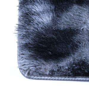 Tapis de Grande bề mặt, siêu Doux ET moelleux tapis de chambre moderne, TIE DYE tais En peluche GRIS Clair - Product Image 4