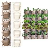 Jardinière murale suspendue auto-arrosant Vertical Herb Green Wall System Pots avec support