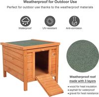 Maison pour chat d'extérieur, cage pour lapin en bois résistante aux intempéries, abri pour animaux de compagnie, cage pour chat errant